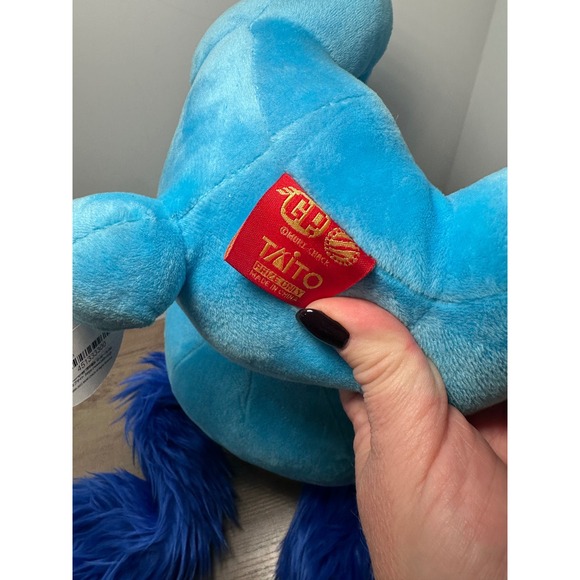 Blue Fluffy Bunny Rabbit Plush Toy Gloomy Bear Long Ears Stuffed Animal CGP-574 - Picture 8 of 9